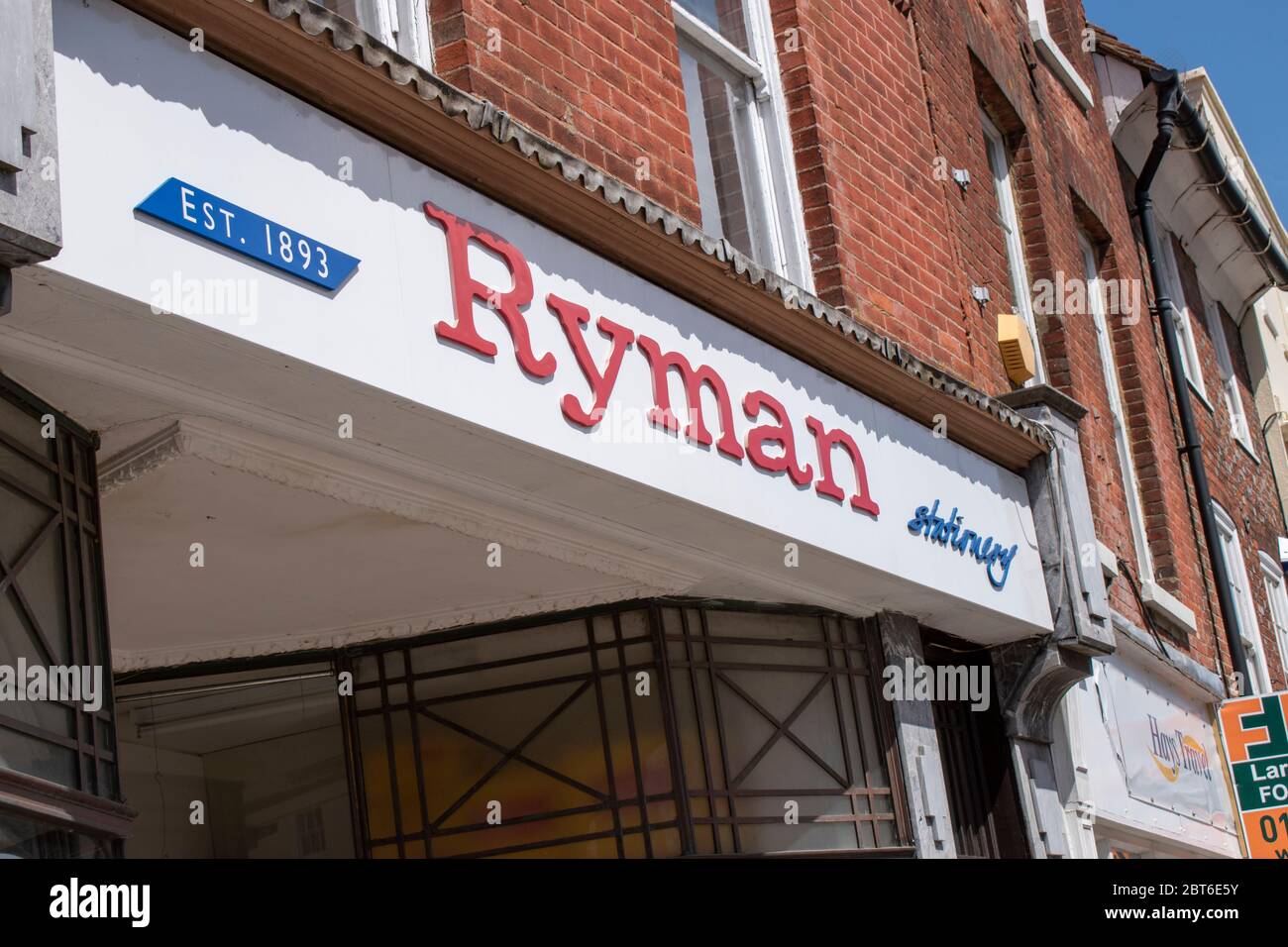 Chichester, West Sussex, UK, May 22, 2020. Ryman Stationary shop on East  Street the shopping centre of Chichester Stock Photo - Alamy