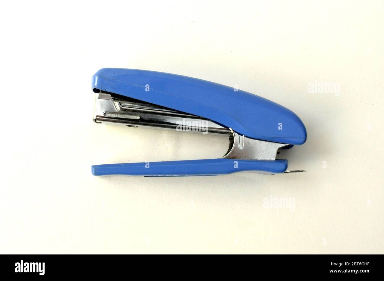 blue mecanical stapler Stock Photo