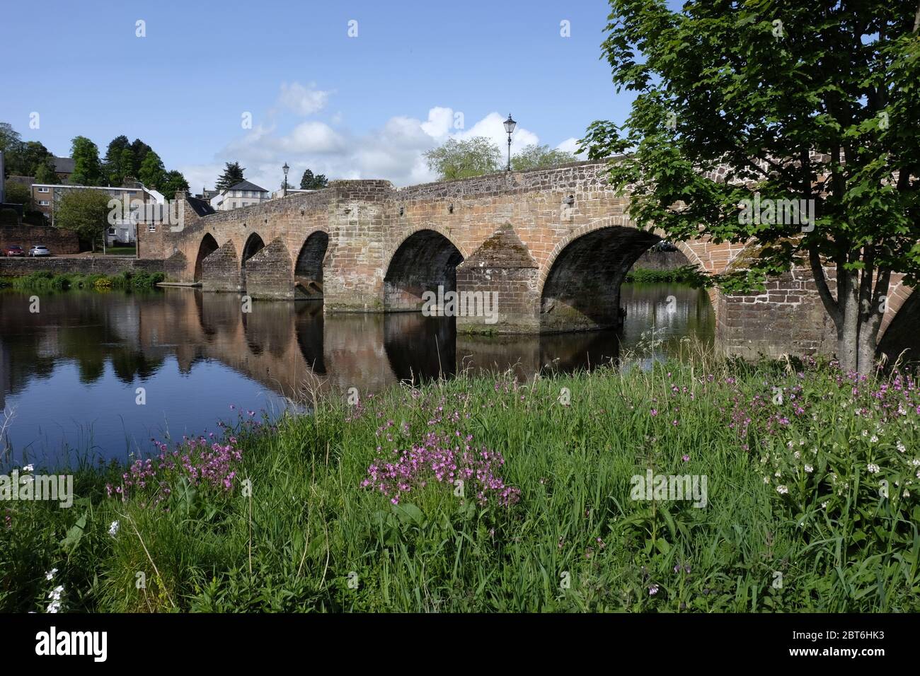 The Auld Brig at Dumfries Stock Photo