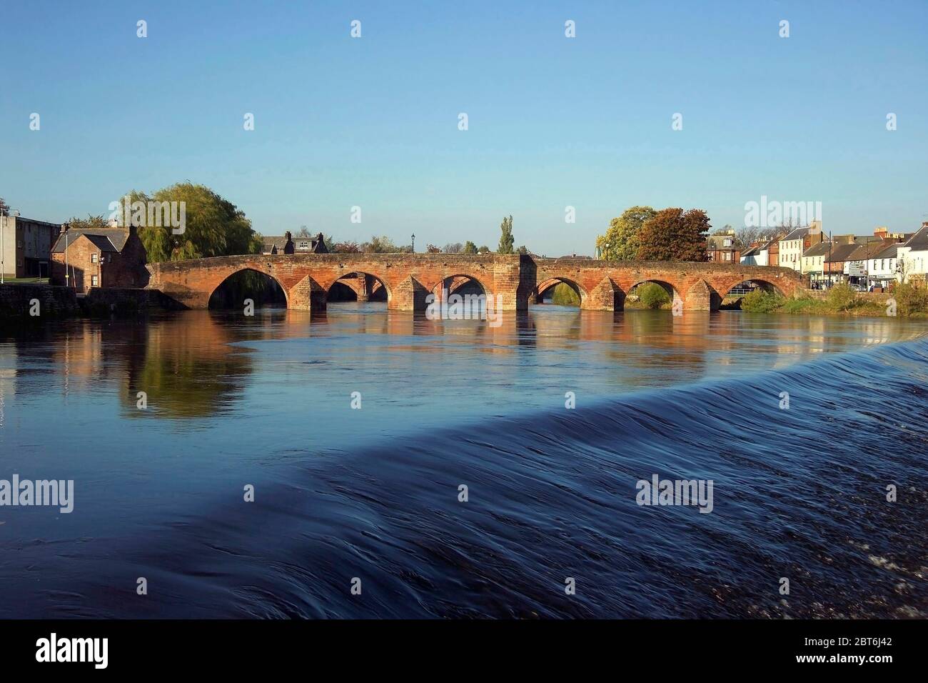 The Caul and the Auld Brig - River Nith - Dumfries Stock Photo