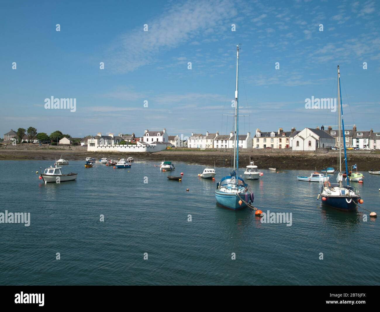 Isle of Whithorn moorings, Machars Stock Photo - Alamy