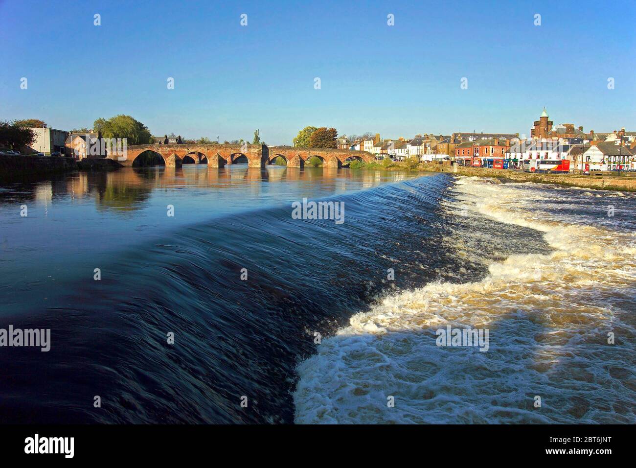 The Caul and The Auld Brig - Dumfries Stock Photo