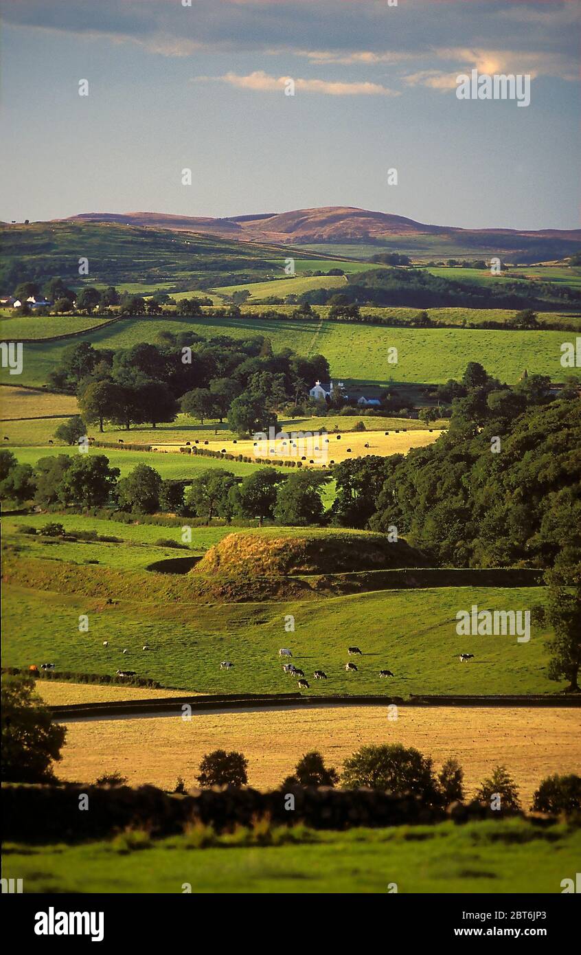 The ancient earthworks of the Motte of Urr, Haugh of Urr, Castle