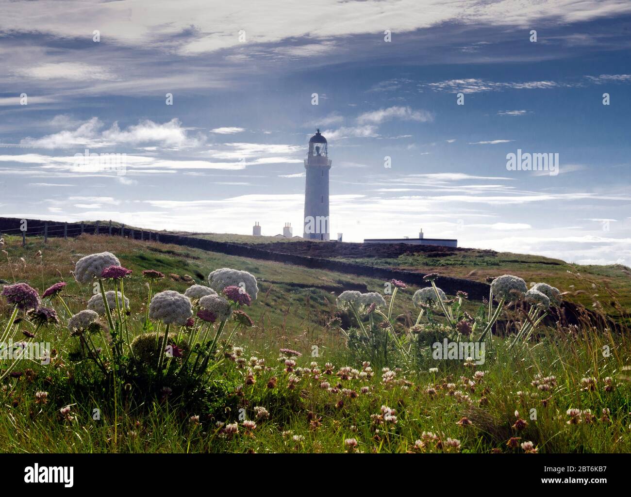 Mull of Galloway Lighthouse and nature reserve Stock Photo