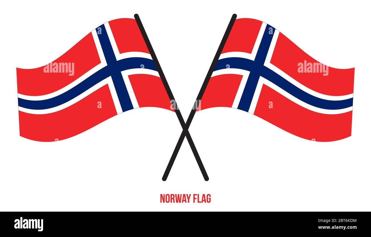 Norway Flag Waving Vector Illustration on White Background. Norway National  Flag Stock Vector Image & Art - Alamy
