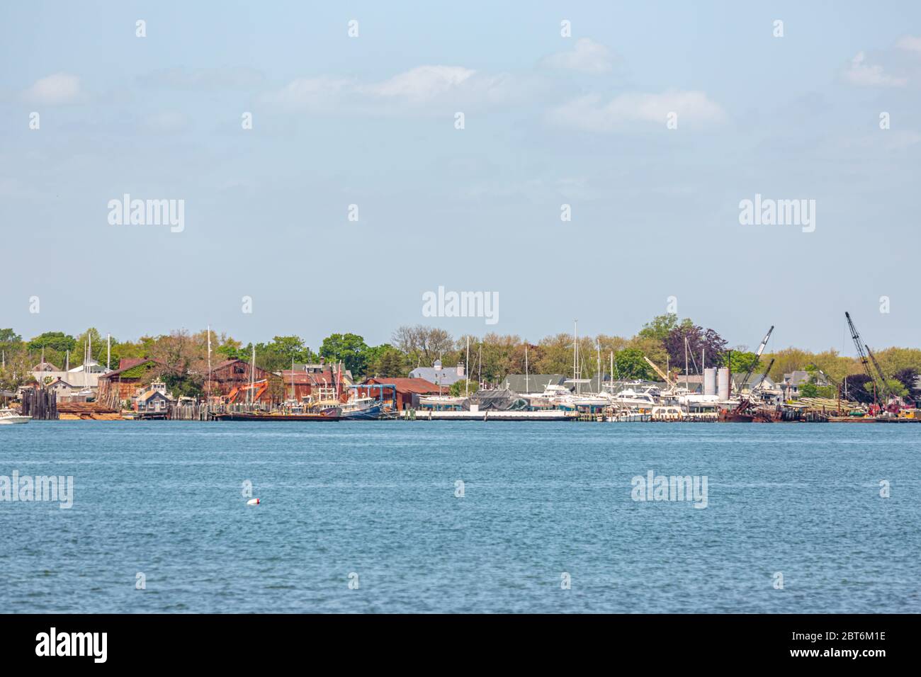 Greenport, NY from the water Stock Photo Alamy