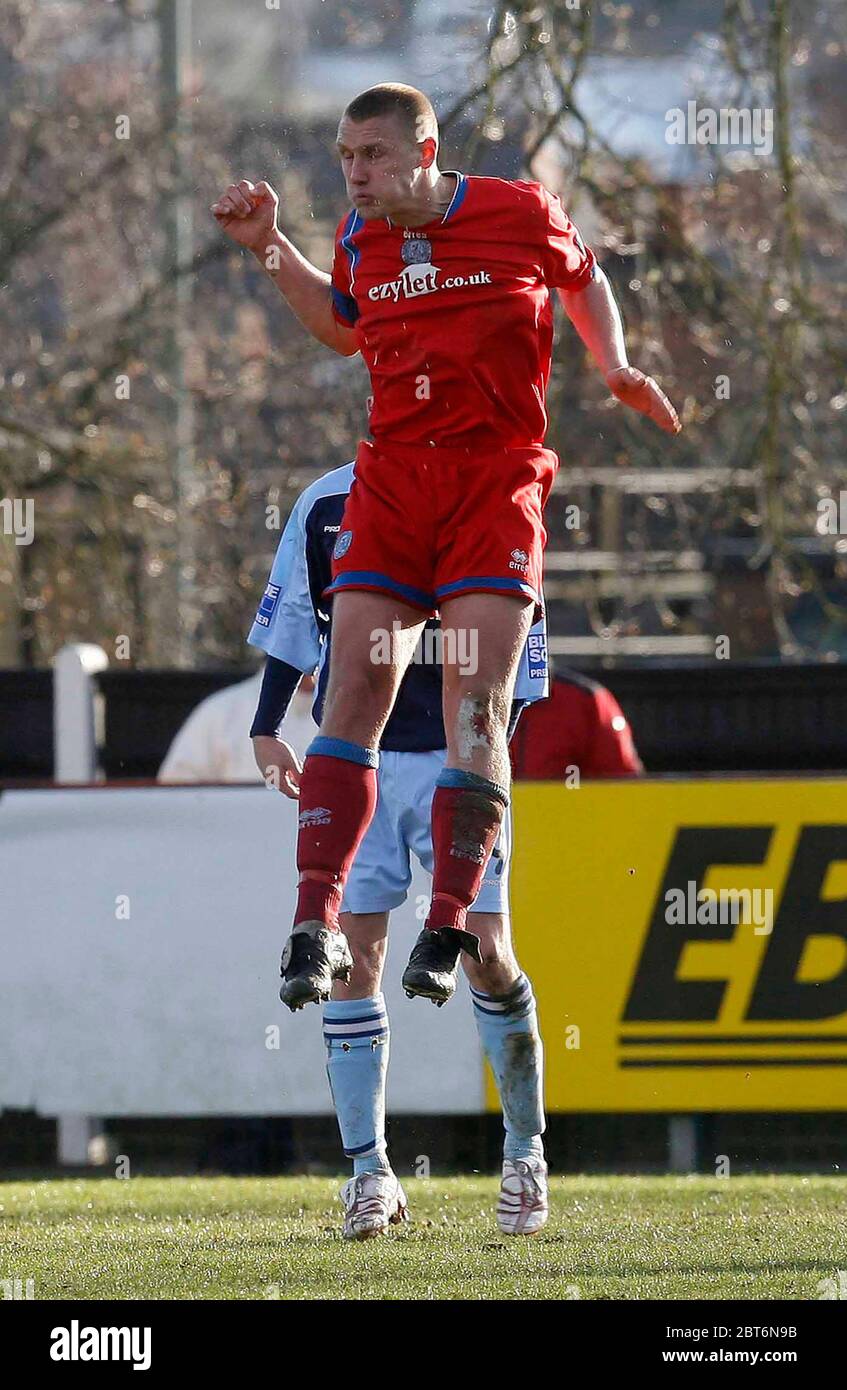 ALDERSHOT, UK. MARCH 22: Rhys Day Captain of Aldershot Town during