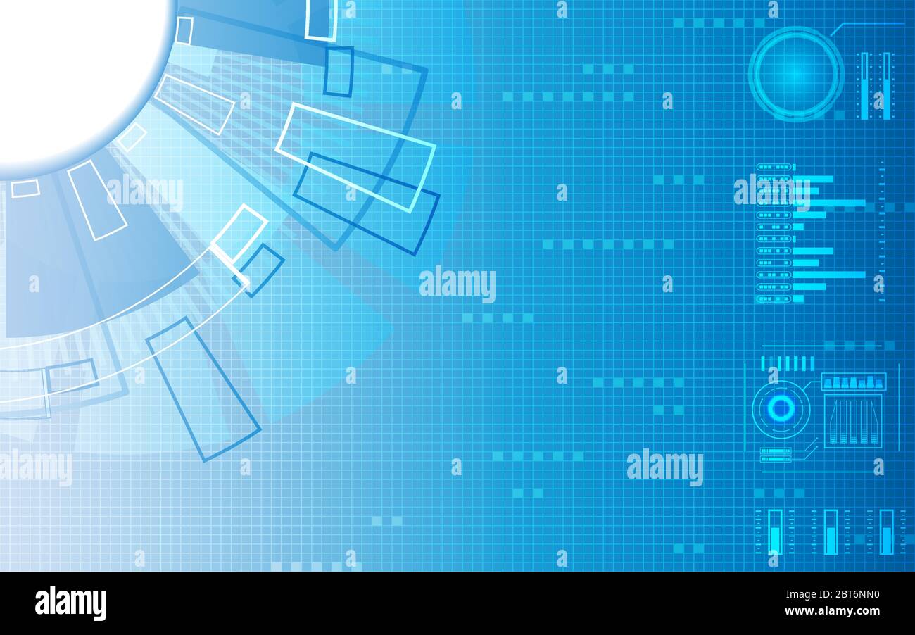 Abstract digital structure elements technology communication network ...