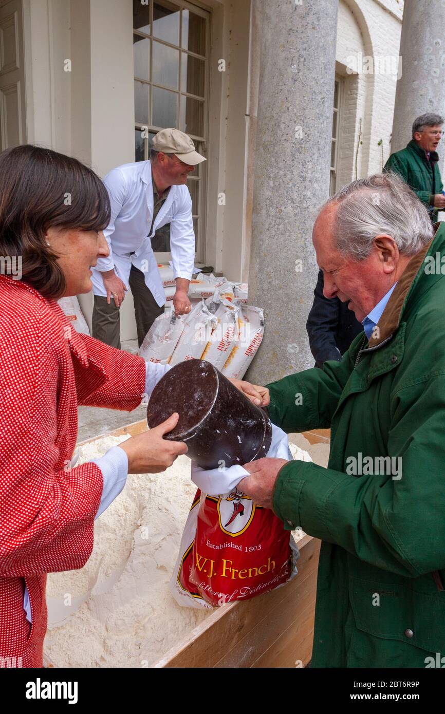 Traditional English Festival of Tichborne Dole, Tichborne, Hampshire