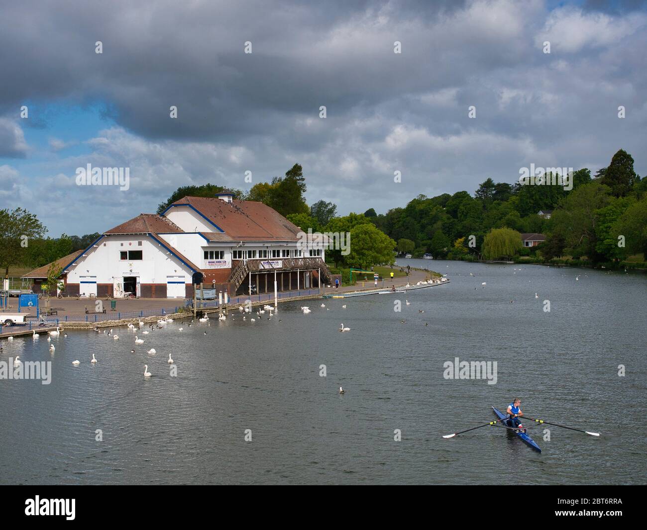 Reading Rowing Club, River Thames, Reading, Berkshire, England, UK, GB. Stock Photo