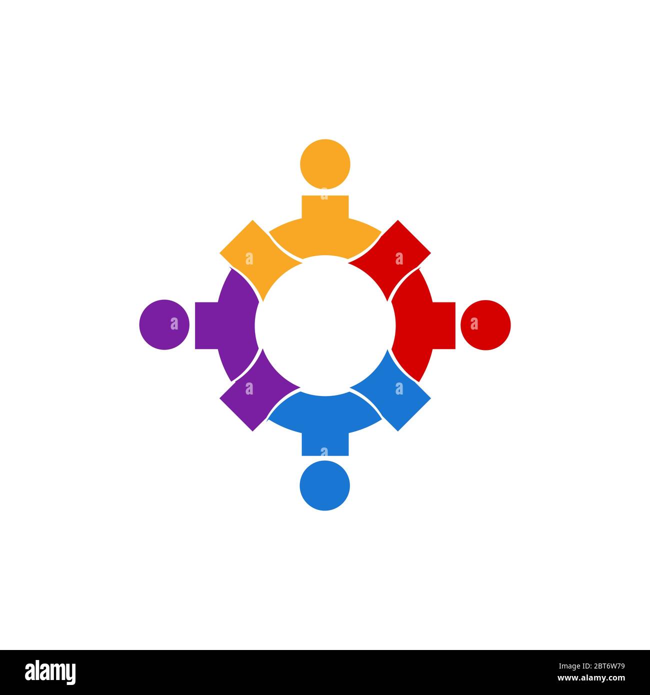 gear community vector design template illustration Stock Vector