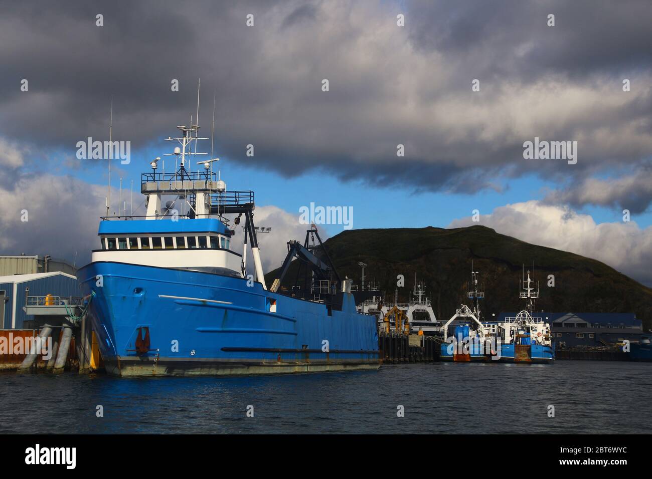 Alaska, Dutch Harbor, Unalaska, Aleutian Islands Stock Photo