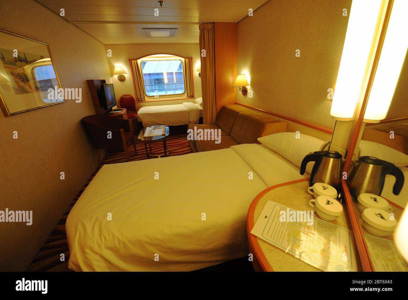 Singapore. 23rd May, 2020. Photo shows the cabin for accommodating migrant  workers aboard the SuperStar Gemini cruise ship berthed at Singapore's  Marina Bay Cruise Centre on May 23, 2020. SuperStar Gemini cruise