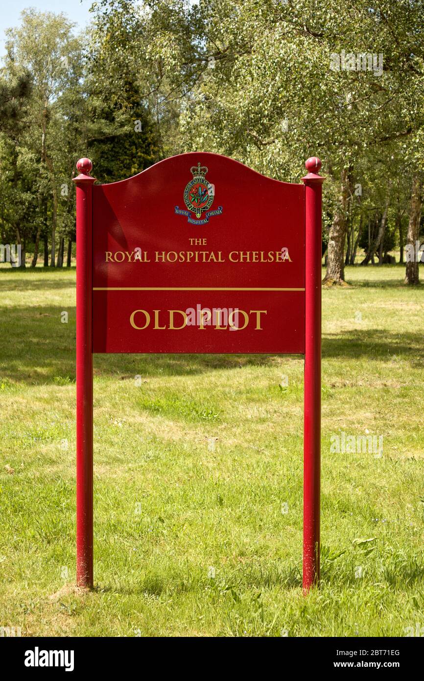 Royal Hospital Chelsea 'Old Plot' Burial Ground Brookwood Cemetery Stock Photo