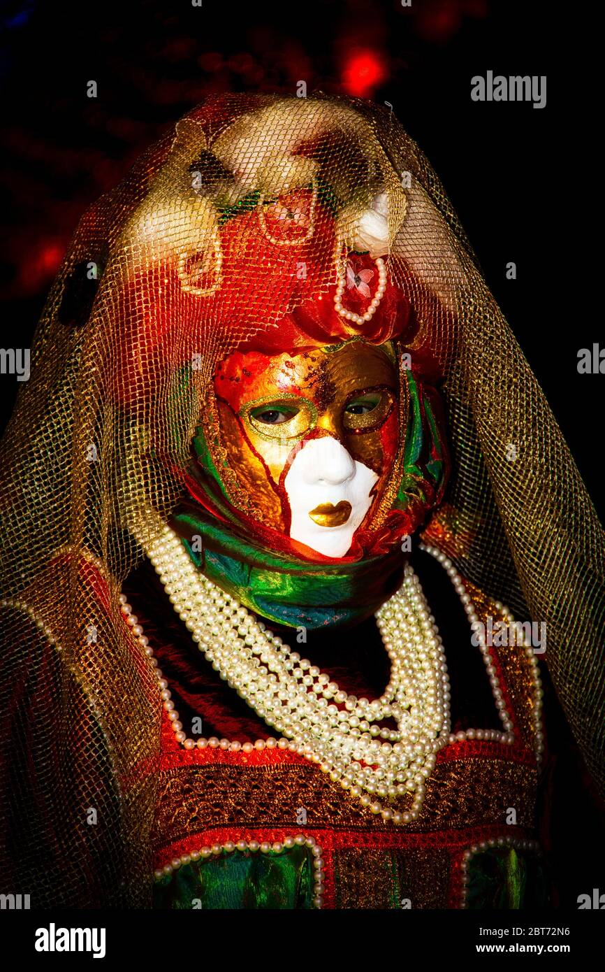 Carnival venice black white hi-res stock photography and images - Alamy