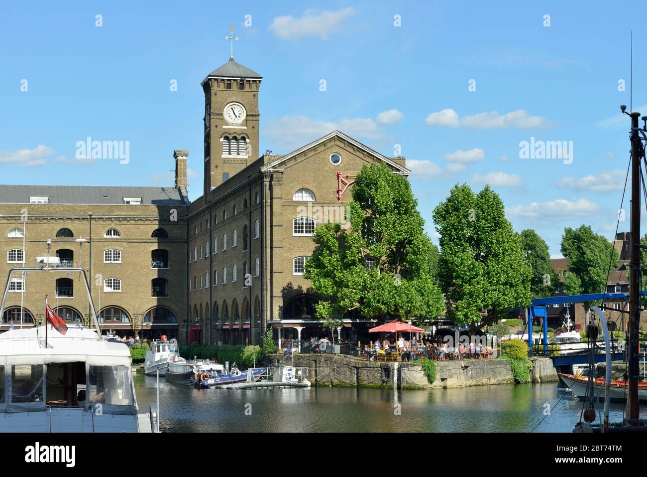 St Katherine's Dock, Tower Bridge, London, United Kingdom Stock Photo