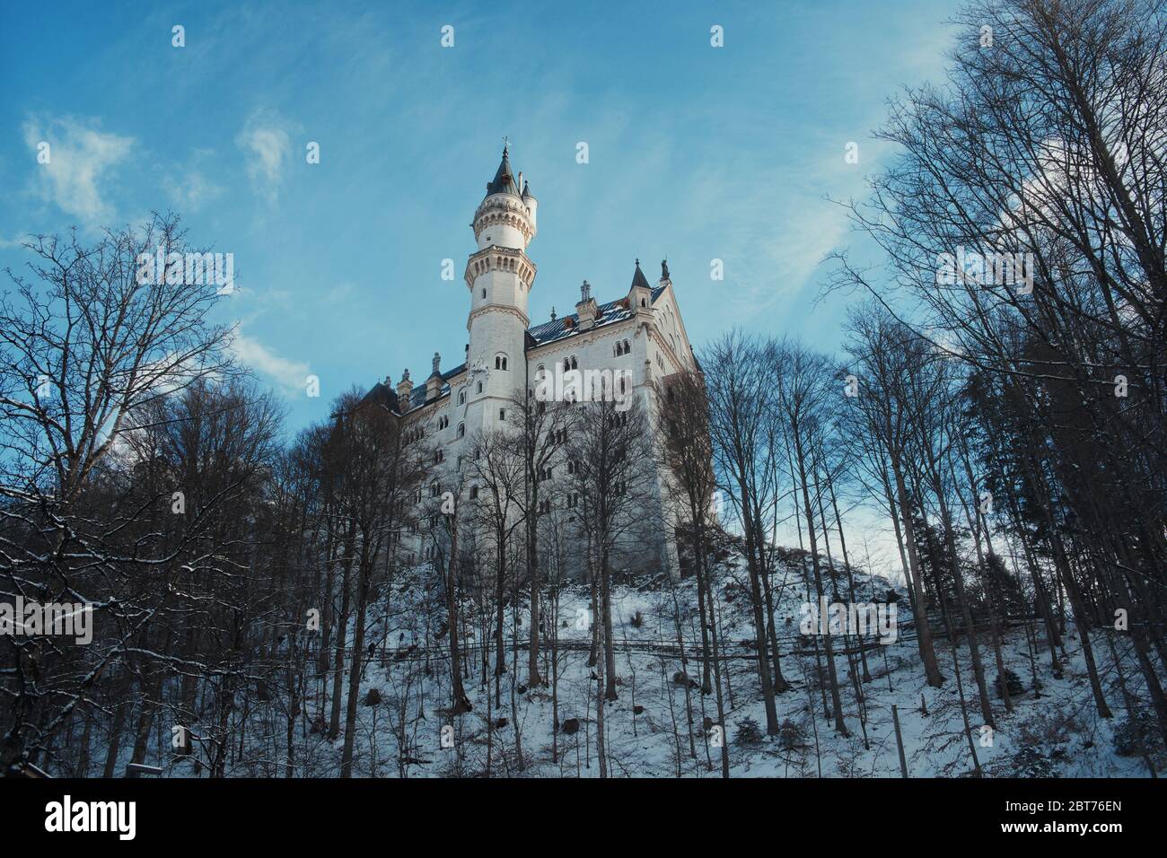 Winterstein Old european castle in the winter. Neuschwanstein Castle, Germany Stock ...