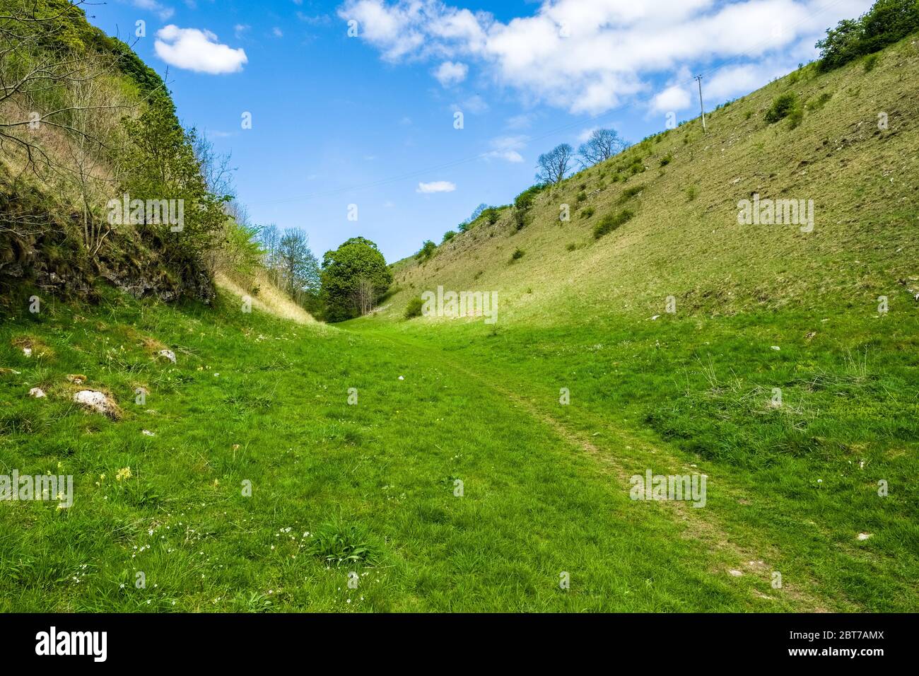 Woo Dale in the parish of Green Fairfield near Buxton, Derbyshire,UK. Peak District National Park Stock Photo