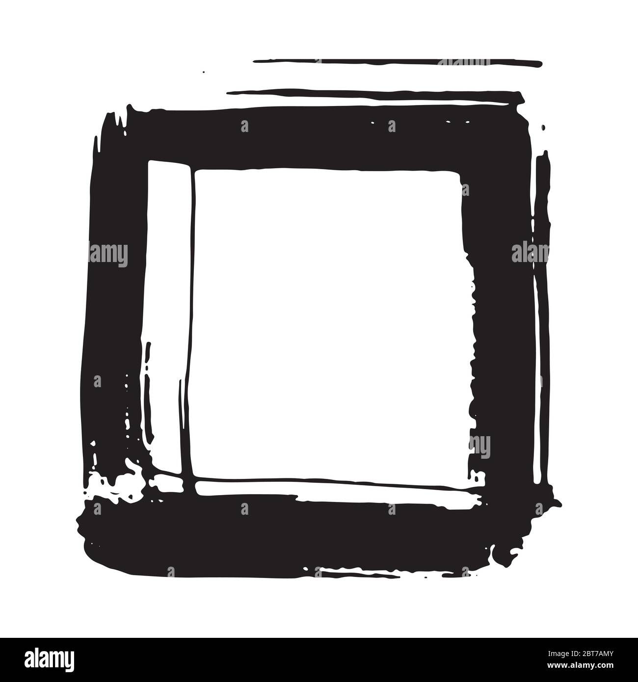 Frame Or Text Box Grunge Textured Hand Drawn Elements Set Vector Illustration Isolated On White Background Stock Vector Image Art Alamy