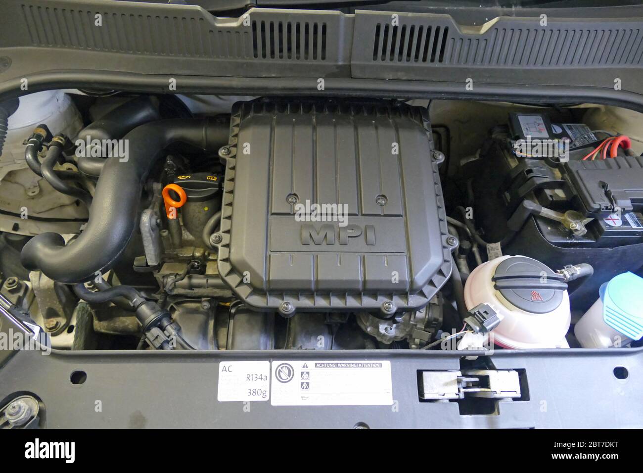 Skoda Citigo engine bay Stock Photo