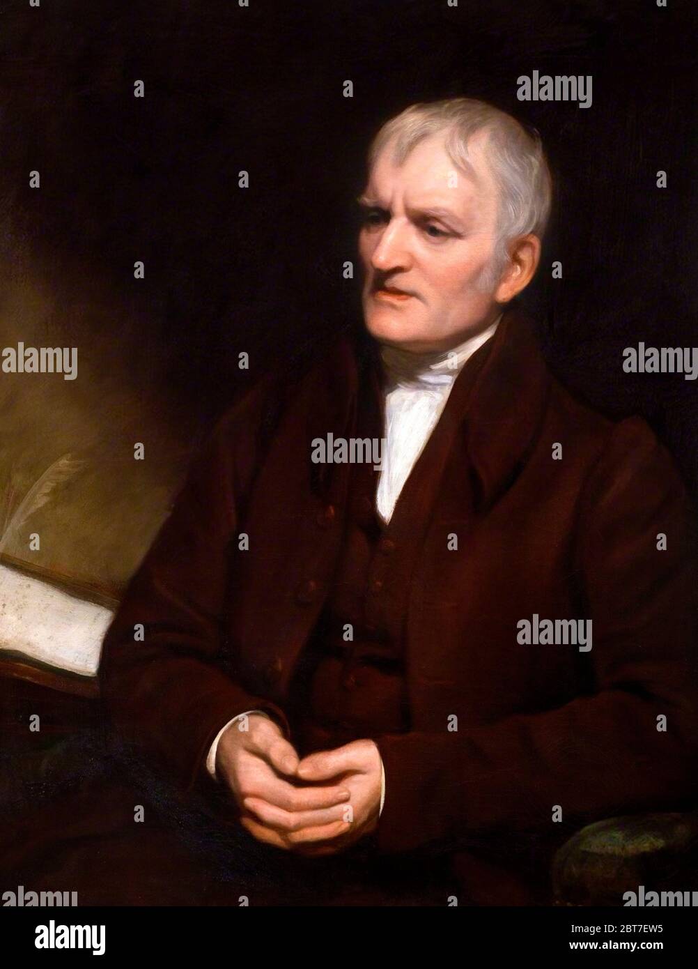 John Dalton (1766-1844), portrait by Thomas Phillips, oil on canvas, 1835. Stock Photo