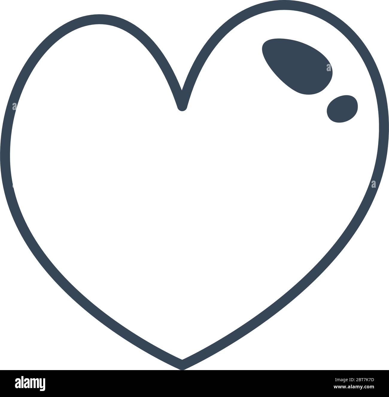 Heart line style icon design of love passion and romantic theme Vector ...
