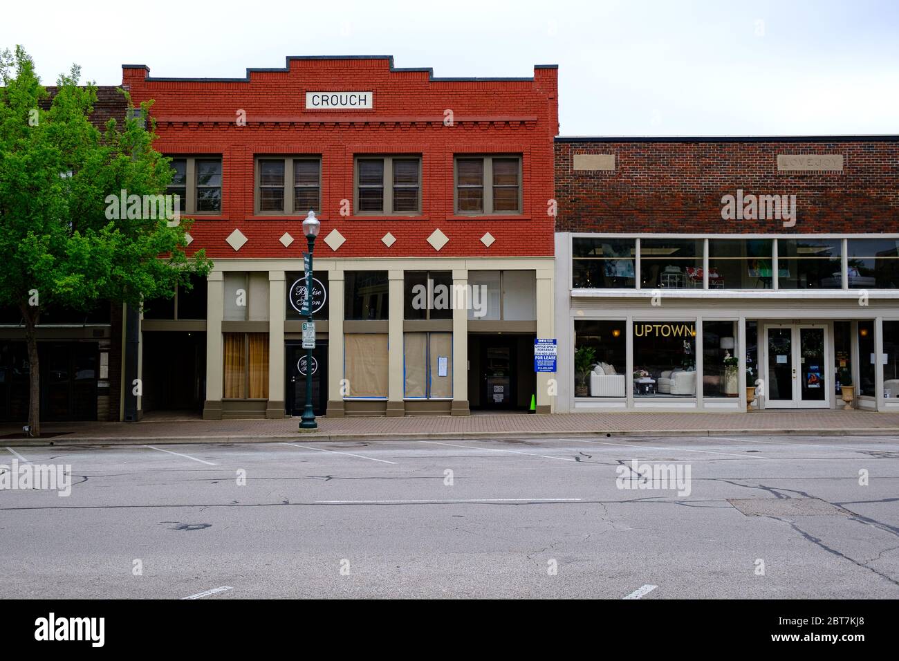 McKinney, Texas / USA April 5, 2020 Historic Downtown McKinney