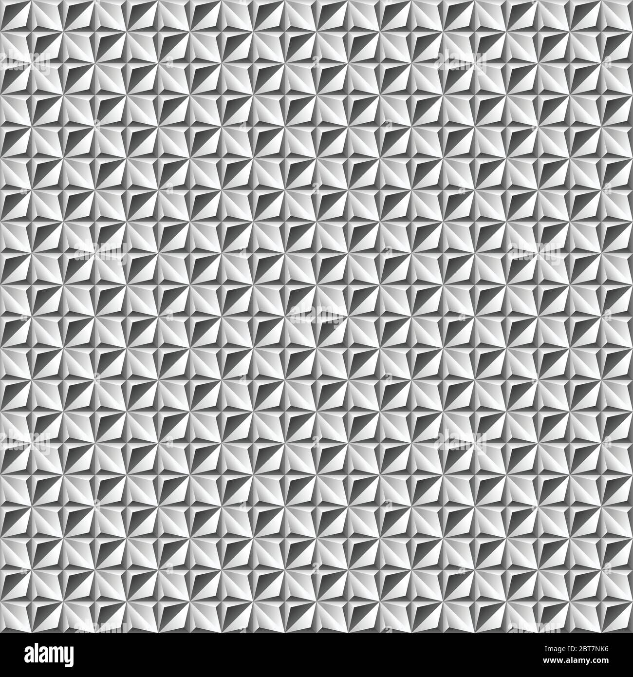 Abstract 3d geometric background with four pointed star. 3d vector wall pattern. Stock Vector