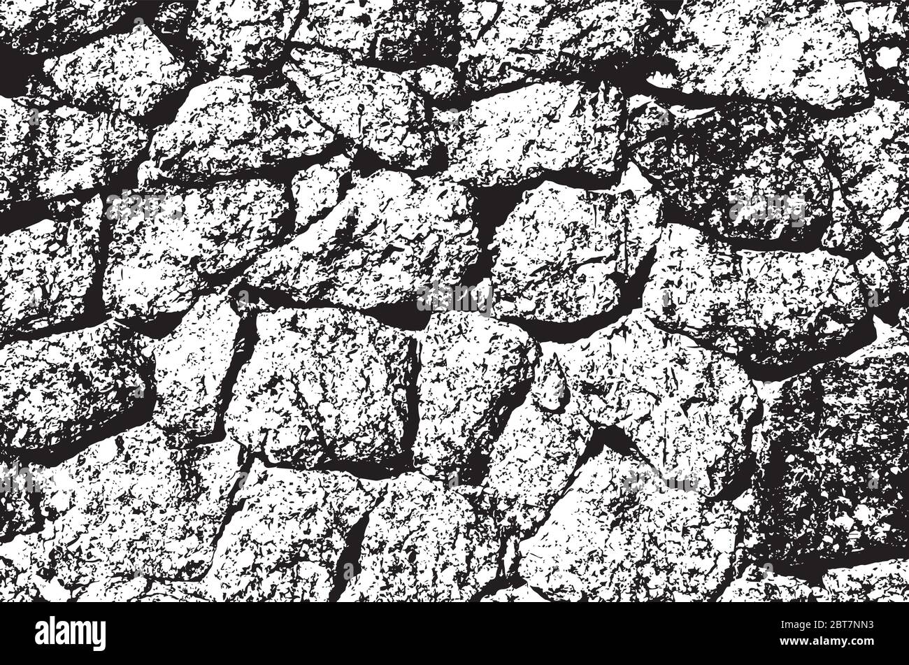 Grunge black and white vector background. Background With Grunge Effect Stock Vector