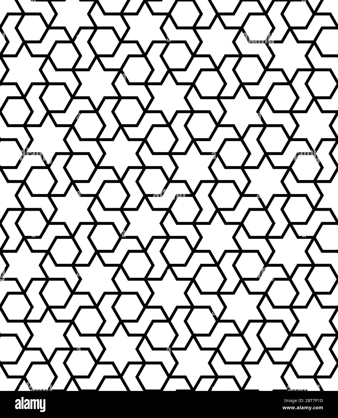 Islamic geometric seamless vector pattern. Arabic geometric seamless background Stock Vector