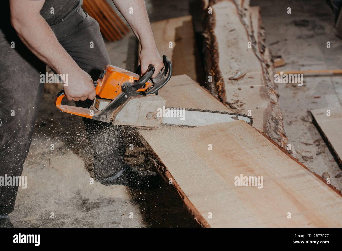 Joinery and wood work concept, professional joiner, carpenter making