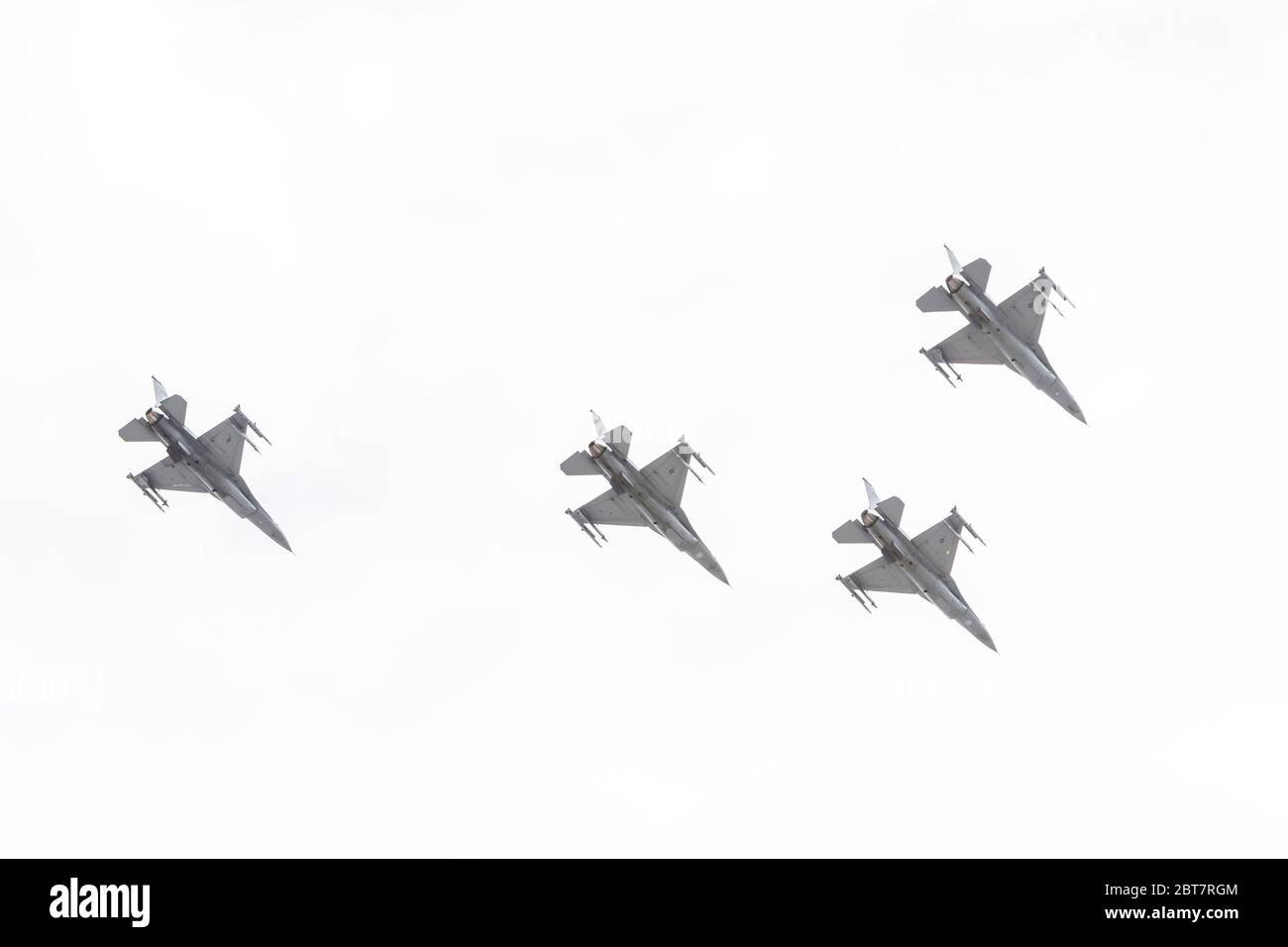 Fighter jets flyover Tamarac in Florida, to honor the Essential Workers during the pandemic on May 23rd, 2020 Stock Photo