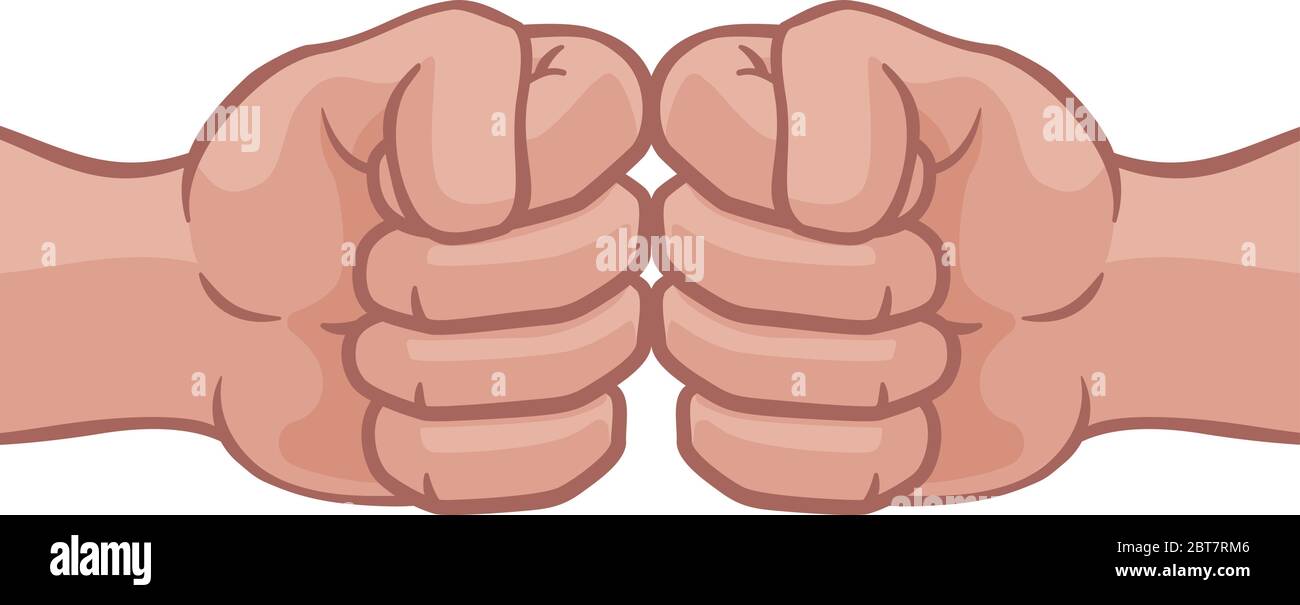 Fist Bump Hands Punch Cartoon Stock Vector Image & Art - Alamy