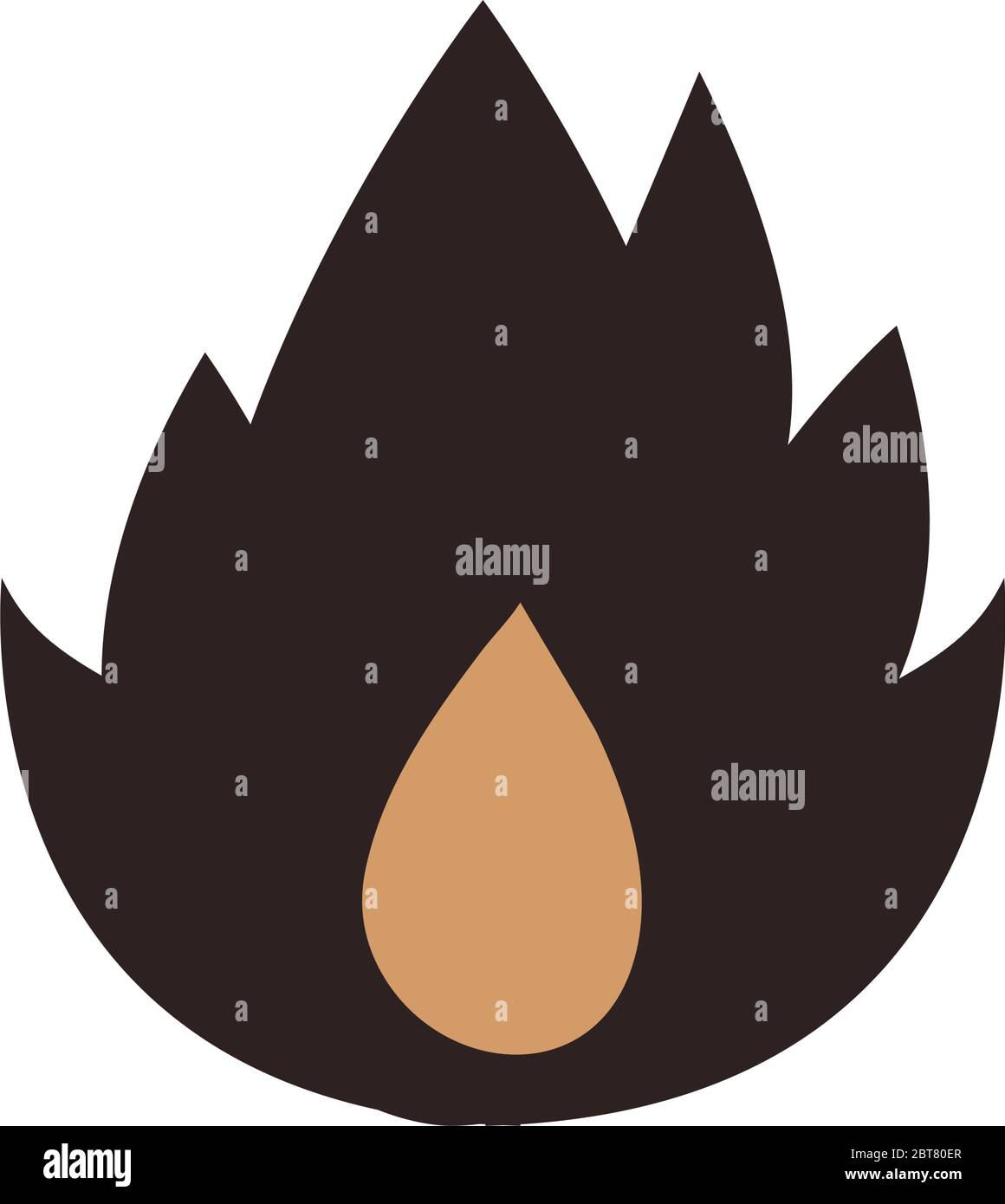 Flame flat style icon design of Fire bonfire hot burn light flammable ...