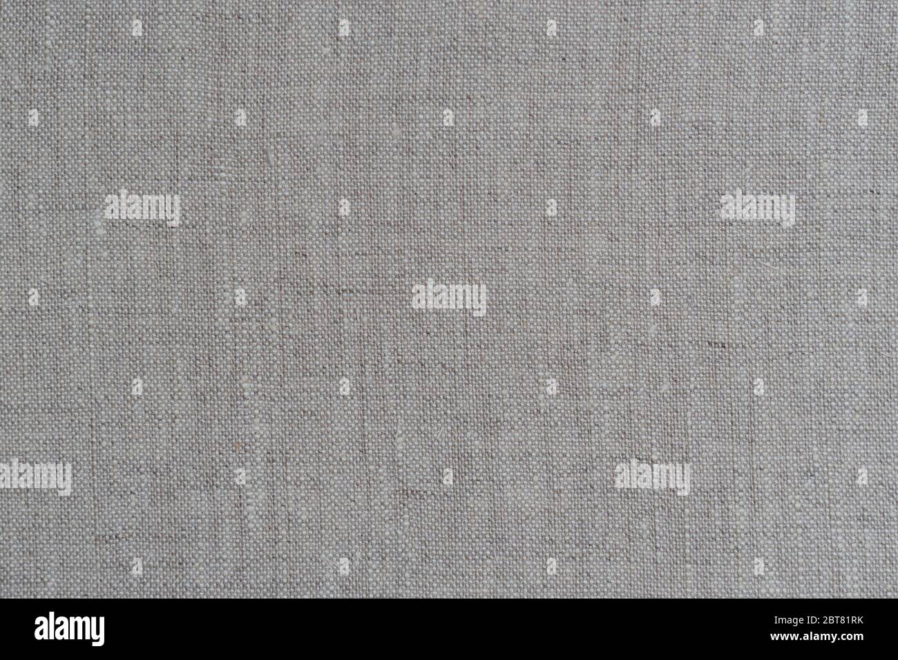 Natural linen texture background with delicate grid , light beige canvas texture background Stock Photo