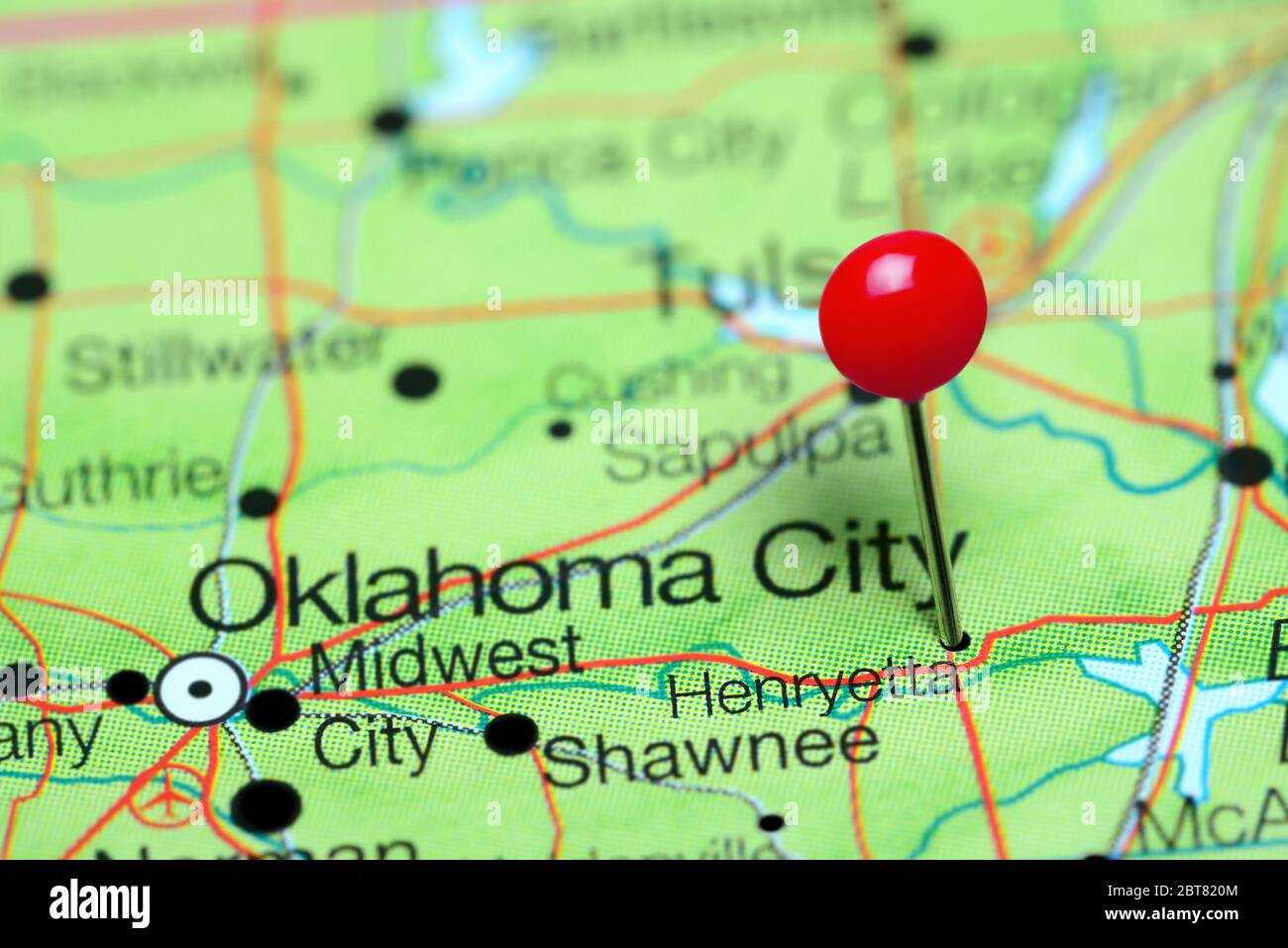 Henryetta map hires stock photography and images Alamy