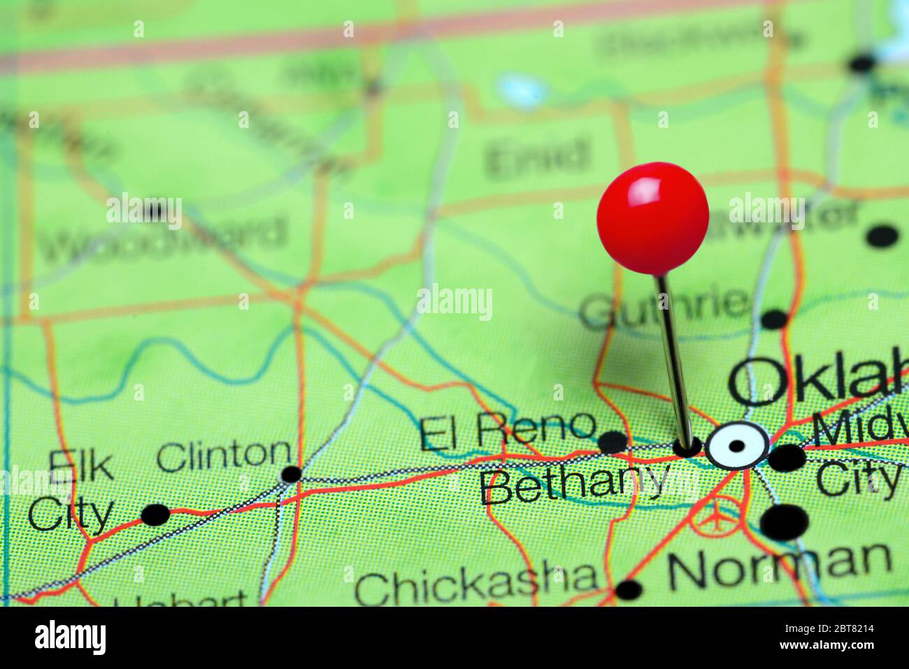 Bethany on a map hires stock photography and images Alamy