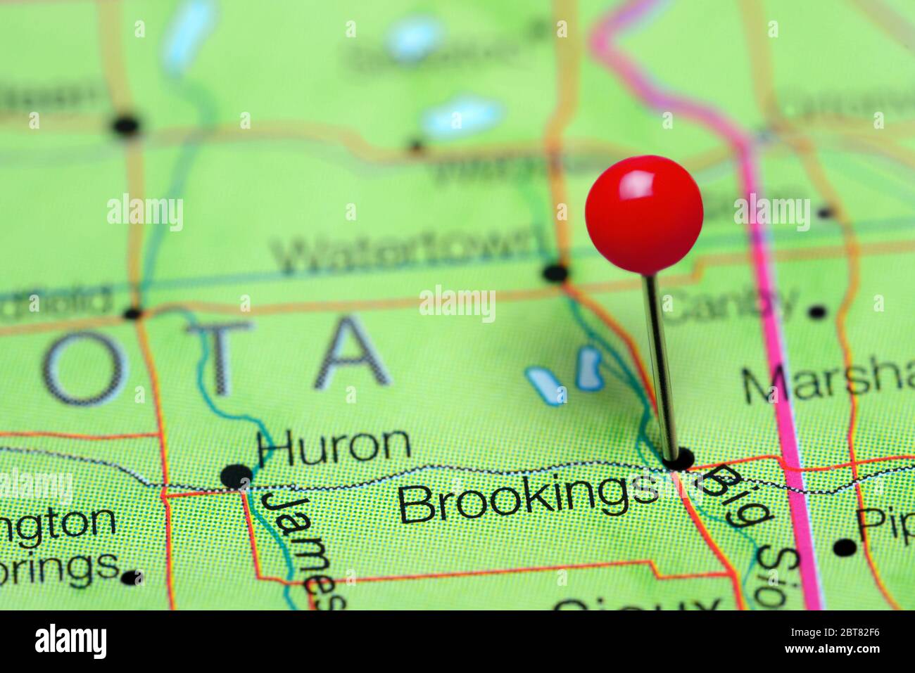 Brookings south dakota map hires stock photography and images Alamy