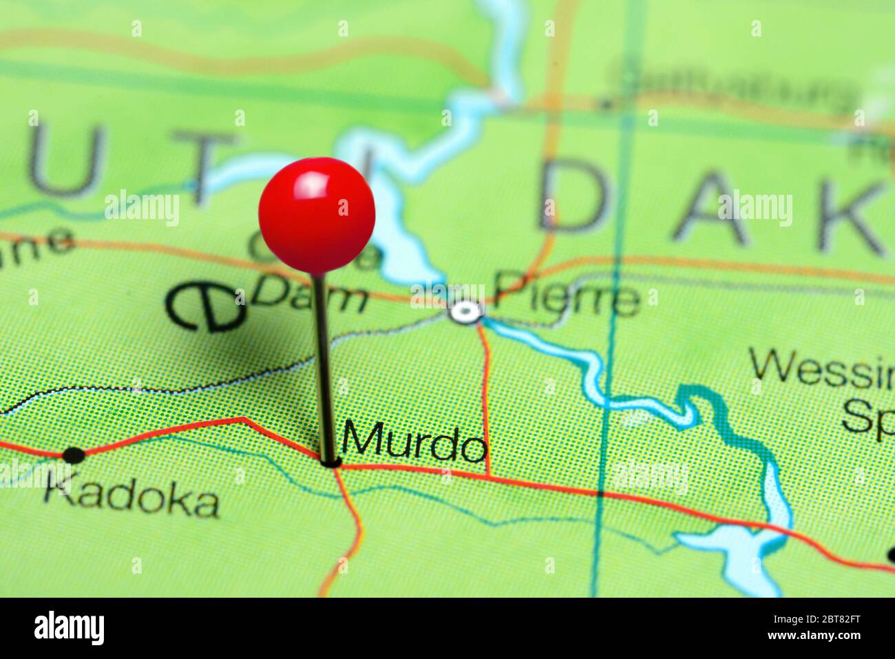 Dakota city on a map hires stock photography and images Alamy