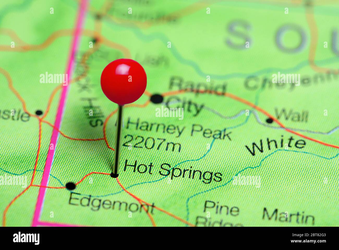 Map of hot springs hires stock photography and images Alamy