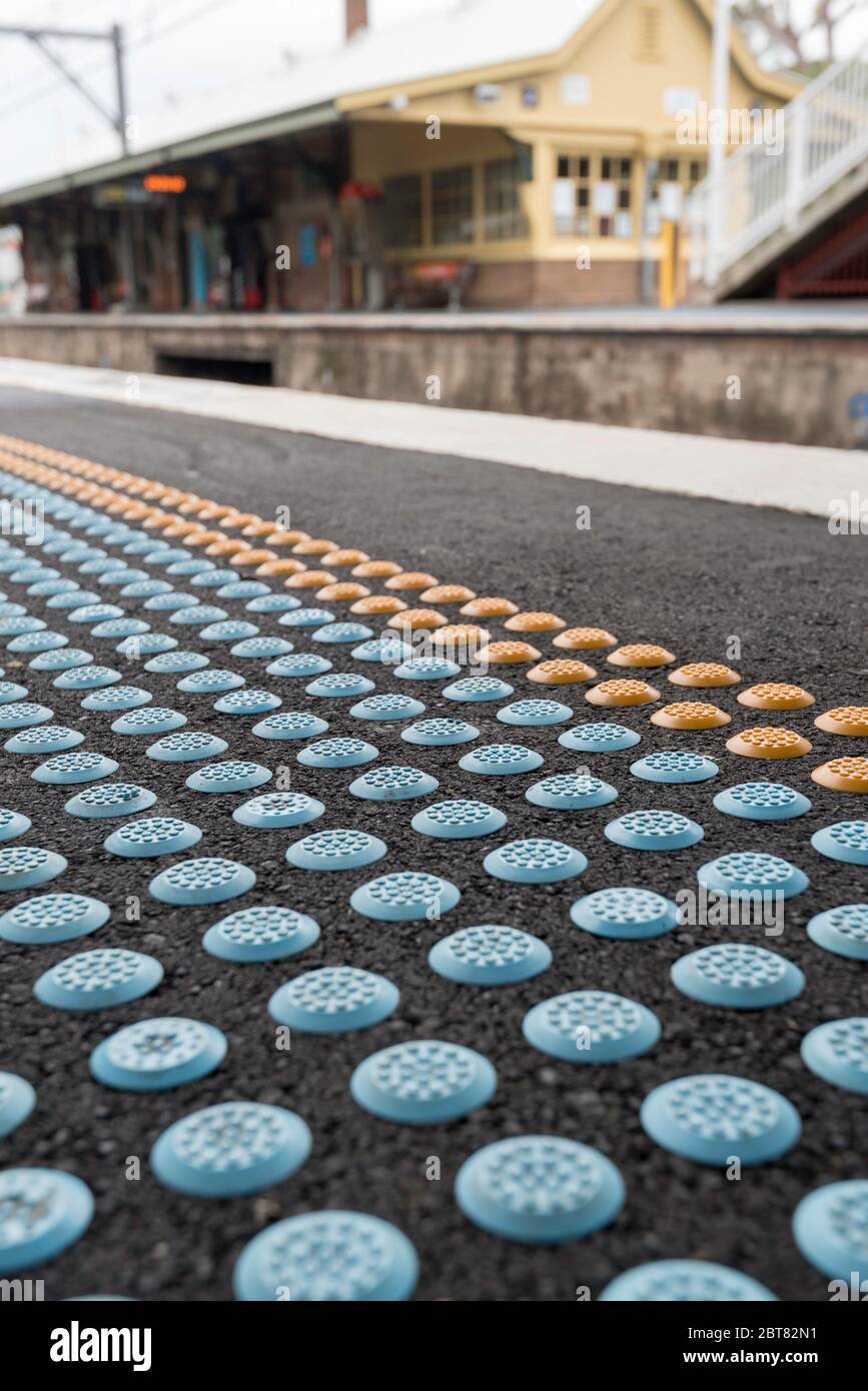 Tactile paving visually impaired hires stock photography and images