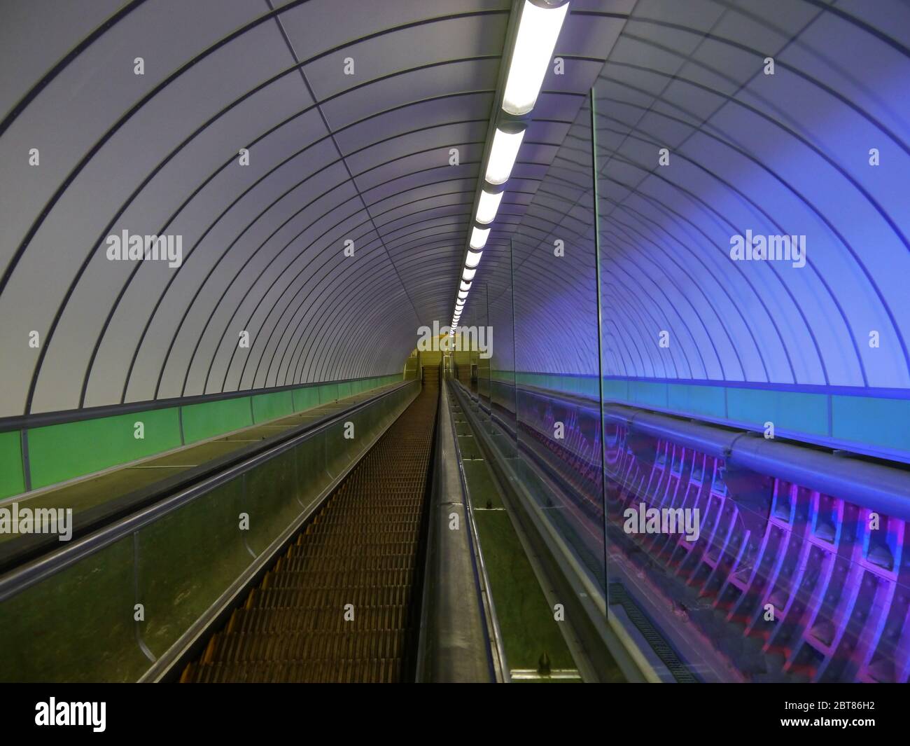 Tyne Pedestrian Tunnel Stock Photo