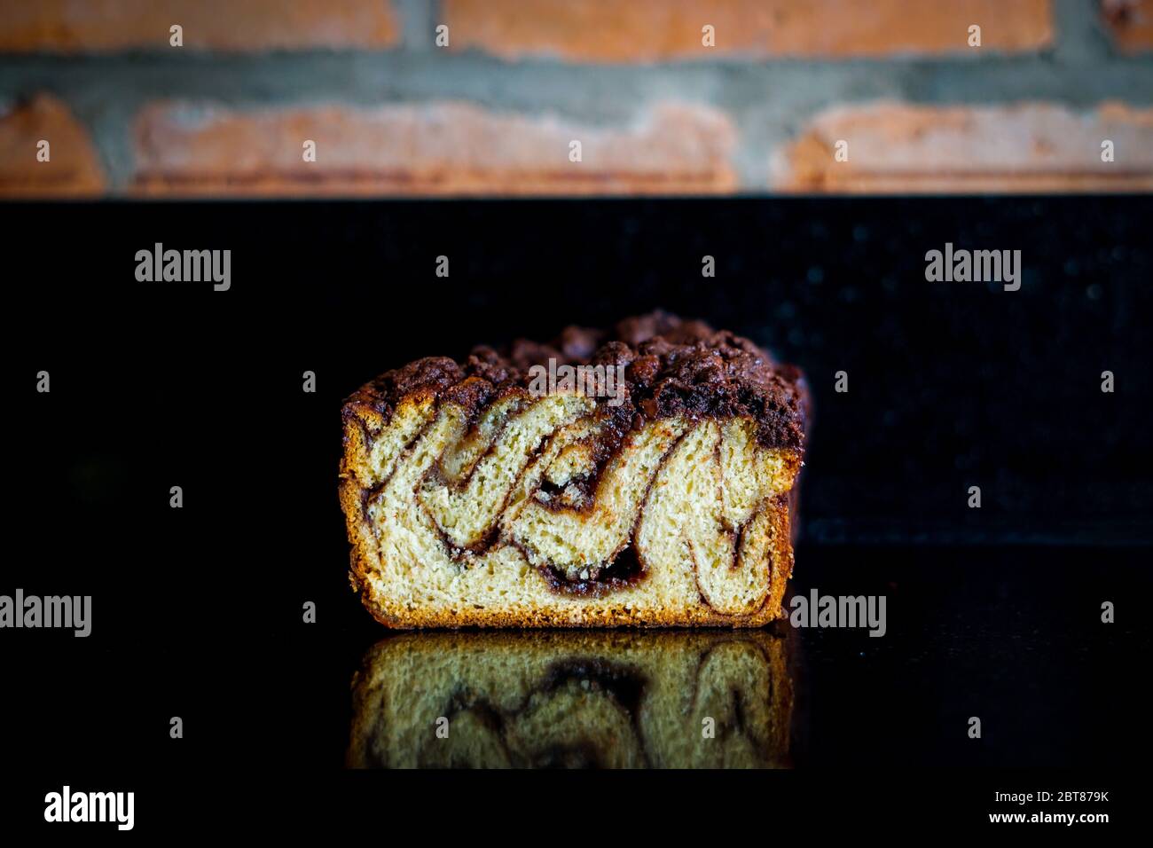 Homemade chocolate babka Stock Photo
