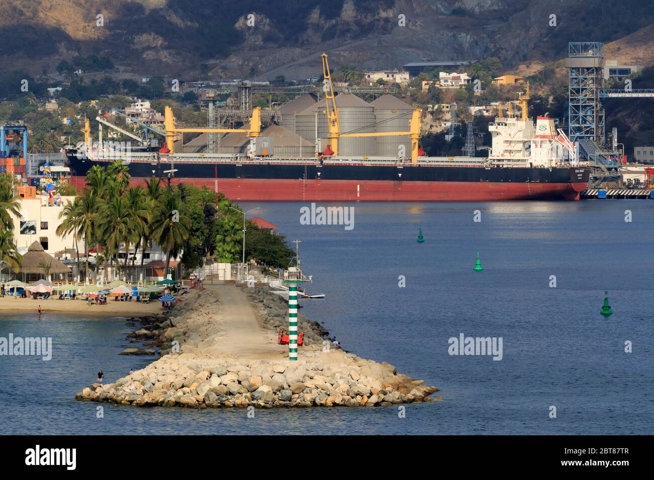 Cargo ship, Manzanillo, Colima State, Mexico Stock Photo Alamy