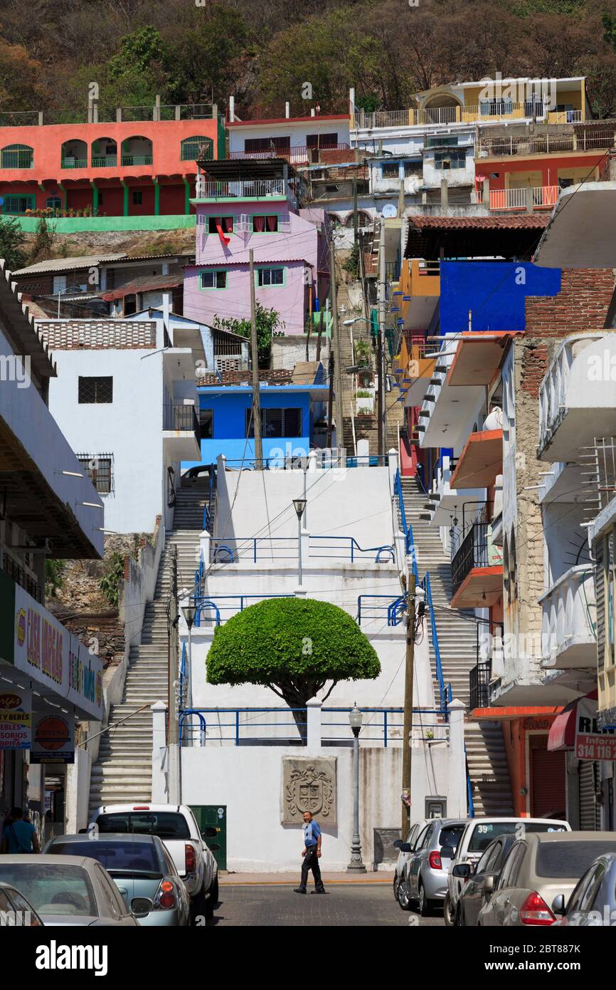 Downtown Manzanillo City, Colima State, Mexico Stock Photo Alamy