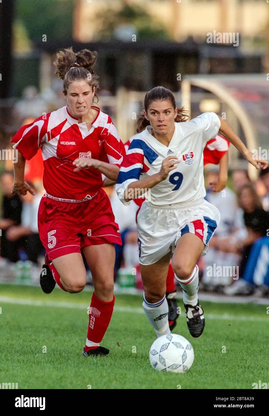 FIFA Women's World Cup - Forward Mia Hamm #9 of the USA poses for