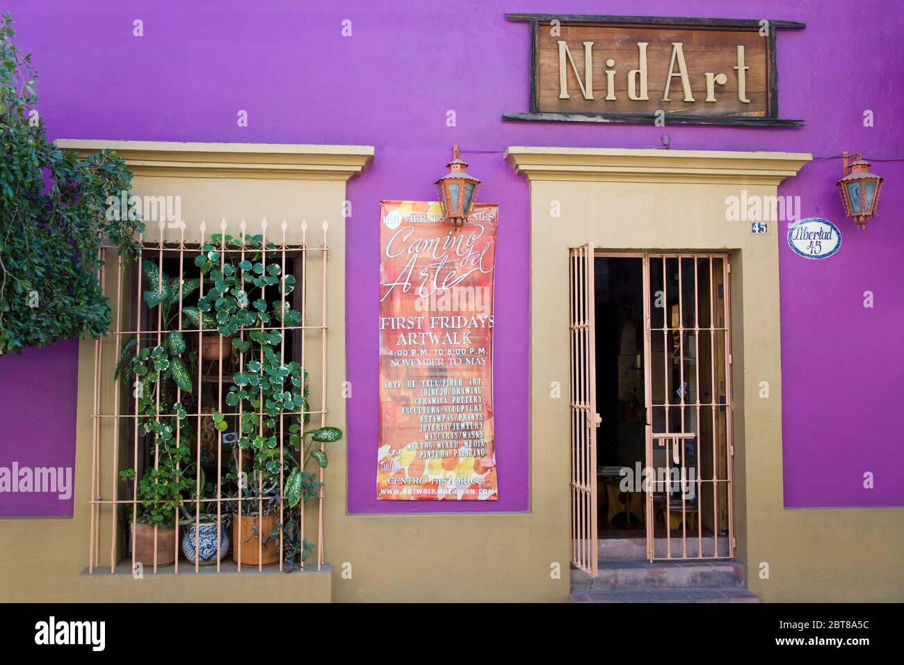 Nid Art Gallery, Old Town District, Mazatlan, Sinaloa State, Mexico Stock Photo