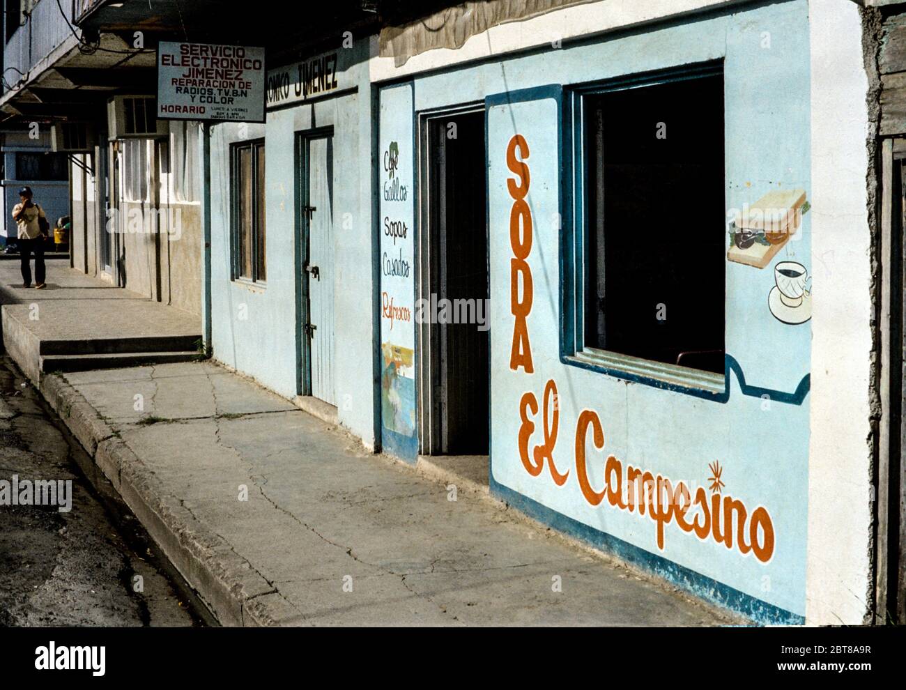 Shopping street in Quepos, Costa Rica Stock Photo Alamy