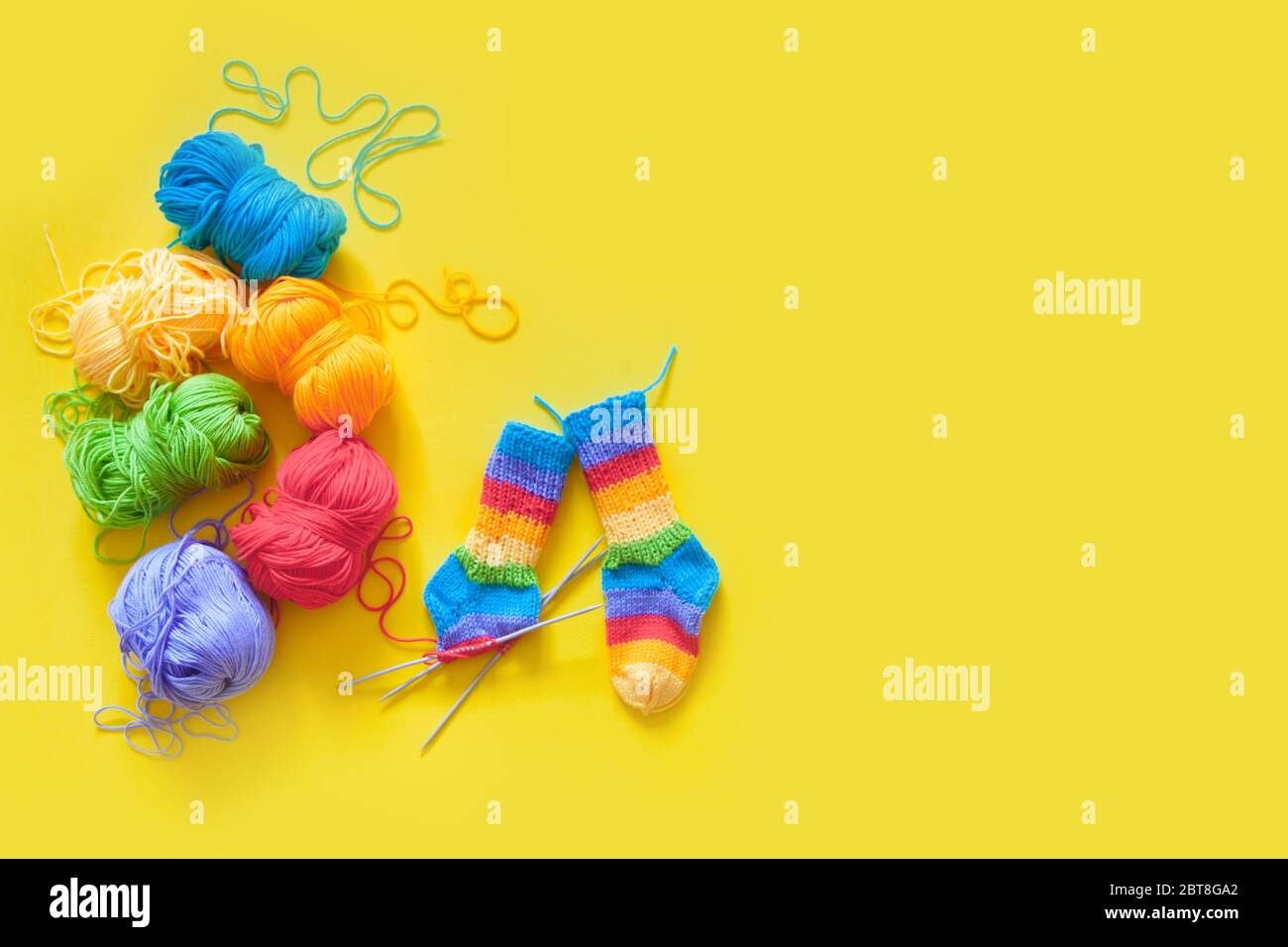 Blue Yellow Red Ball Yarn High Resolution Stock Photography And Images Alamy