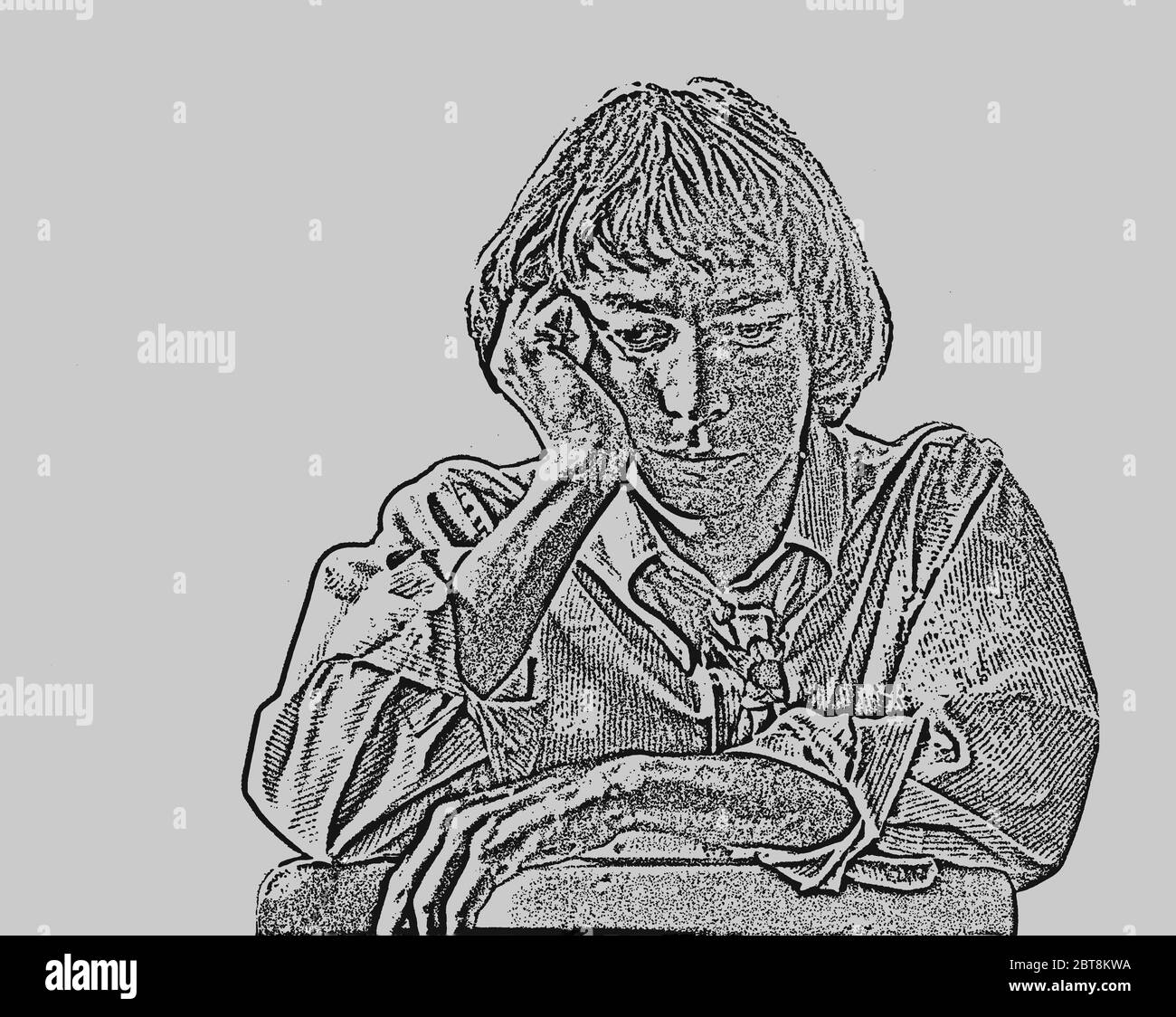 Photo Illustration Teenage Angst And Depression Stock Photo Alamy